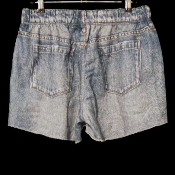 Blank NYC Sweat Shorts with Denim Shorts Print Women’s Small - Picture 2 of 3
